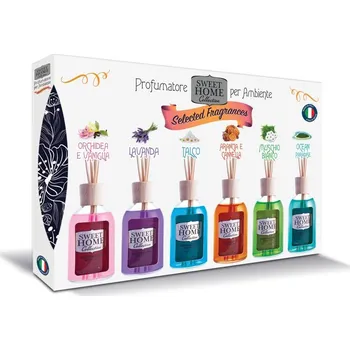 Vůně do bytu Sweet Home Aroma Difuzér – Dárkový set 6×30 ml (180 ml)