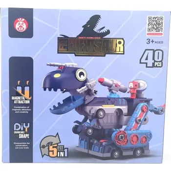 ostatní stavebnice Alltoys Kingswood magnetická stavebnice dinosaurus 40 dílků