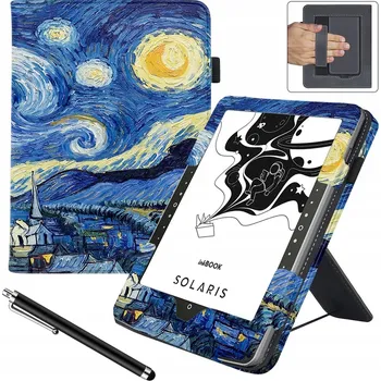 Příslušenství pro čtečku elektronické knihy Pouzdro pro čtečku AllTabCases INKBOOK SOLARIS modré s dotykovým perem