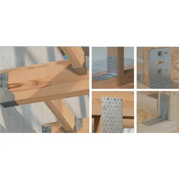 Tesařské kování Perforovaná spojovací deska plochá Domax 60x140 mm, 10 kusů