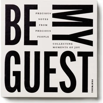 Fotoalbum Kniha návštěv BE MY GUEST Černo-Bílá 100 stran Printworks