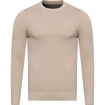 Pánský svetr Jack&Jones svetr 12212816_122.41 béžový kulatý velikost XXL