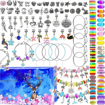 Náramek SADA KORÁLKŮ NA VÝROBU NÁRAMKŮ s písmenky