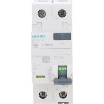 Proudový chránič Proudový chránič SENTRON 2P 16A 0,03A typ A 5SV3311-6 Siemens
