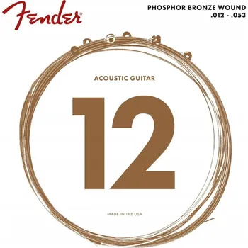 Hudební nástroj Struny Fender 60L 12-53 pro akustickou kytaru