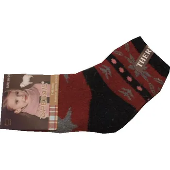 xcena Dětské ponožky s vločkou vínové Velikost: 30-33