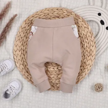 NINI tepláky hnědé, velikost 80