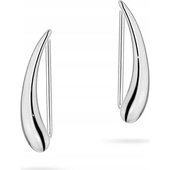 Náušnice STŘÍBRNÉ NÁUŠNICE Klasické Dámské ryzost 925 Náušnice Hladké Lesklé