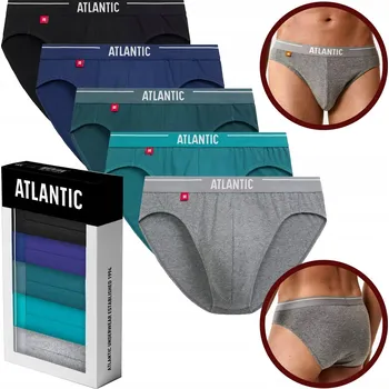 Slipy Pánské slipy sportovní, sada 5 kusů slipy Atlantic XL