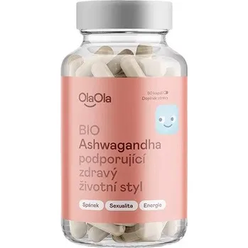 OlaOla BIO Ashwagandha podporující zdravý životní styl, 90 kapslí