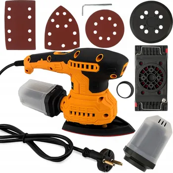 excentrická bruska Excentrická bruska 3 v 1 230V 1950W Profesionální, 125 mm na suchý zip
