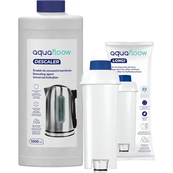 Náhradní díl pro kávovar Sada AquaFloow pro kávovary Delonghi: vodní filtr + odvápňovač 1l