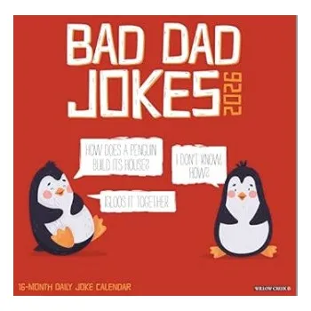 Kalendář Bad Dad Jokes 2026 12 X 12 Wall Calendar (Kalendář)