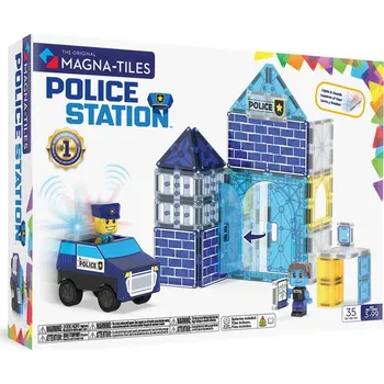 ostatní stavebnice MAGNA-TILES MT-252035PS Policejní stanice 35 dílků