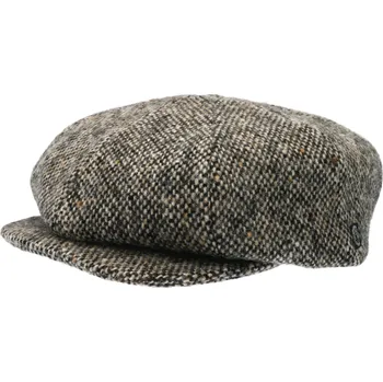 Čepice CTH Ericsson of Sweden Vlněná tvídová bekovka 8-panel od CTH Ericson - Gatsby Donegal Tweed Velikost: 61 cm (XL)