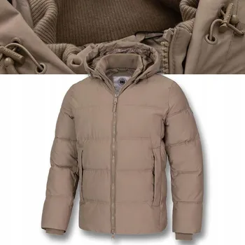 Pánský kabát Pitbull pánská prošívaná bunda s odnímatelnou kapuce Duncan, velikost L