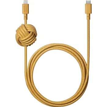 Datový kabel Kabel Native Union USB typ C - Apple Lightning 3 m žlutý