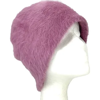 Klobouk Zimní čepice Angora - BÉŽOVÁ