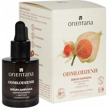 Pleťové sérum ORIENTANA - Ampule Sérum Omlazující Ashwagandha Peptidy Koenzym Q10, 30 ml