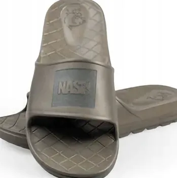 Rybářské oblečení Letní zelené rybářské pantofle Nash Make It Happen Sliders Green vel. 43