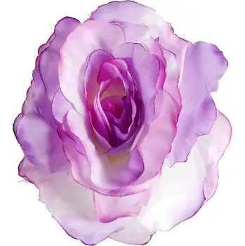 umělá květina Rozkvetlá růže světle fialová 70 cm UMĚLÉ KVĚTY DEKORACE