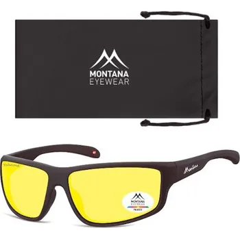 Sluneční brýle Pánské polarizační brýle pro řidiče na noční jízdu montana CE žluté