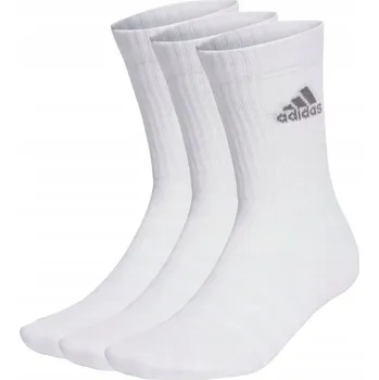 Pánské ponožky Adidas Ponožky Cushioned Crew Socks 3 Pairs bílé, velikost 40-42