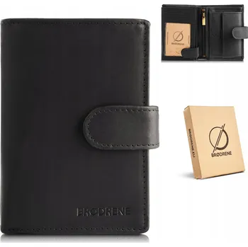 Peněženka Brødrene pánská kožená peněženka černá - muž