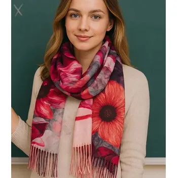 Agrafka šála vícebarevná 180 cm - žena
