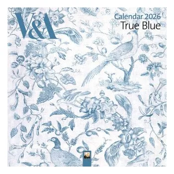 Cizojazyčná kniha V&a: True Blue Wall Calendar 2026 (Art Calendar) (Kalendář)