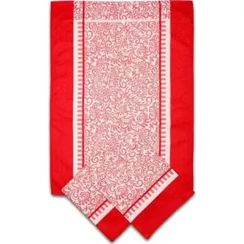Utěrka Kuchyňská utěrka Ornamenty, červená - balení 3 ks