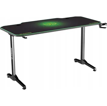 Počítačový stůl Herní stůl Ultradesk Frag V3 ZELENÝ - 140x66x76 cm
