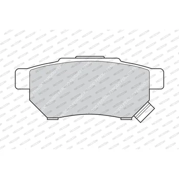 Brzdová destička Sada brzdových destiček, kotoučová brzda FERODO FDB621