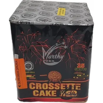 Zábavní pyrotechnika Yellow Crosette 25 Ran