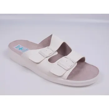 Dámské pantofle Zdravotní panfofle Adanex Fussbett 29468 bílé dvoupáskové velikost: 38