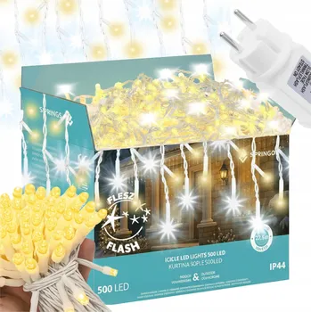 Obraz Světelný závěs Springos rampouchy 501 - 1000 LED