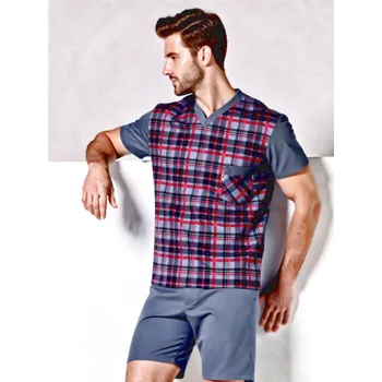 Pánské pyžamo Pánské Pyžamo Krátké FOLTÝN PK 520 Velikost: 3XL