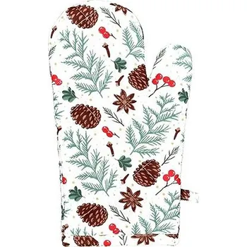 Forbyt BY101 Vánoční kuchyňská chňapka 18 × 28 cm, šišky