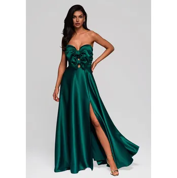 Dámské šaty Larica Společenské šaty LA-OM-DLR173 Barva: Zelená, Velikost: S