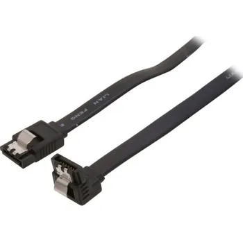 Kabel do PC 2x Úhlový SATA III kabel - SATA III 6 Gb/s 45 cm Černý/Červený