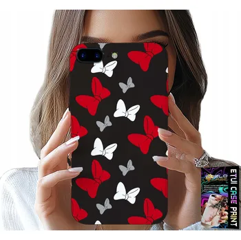 Pouzdro na mobilní telefon POUZDRO NA IPHONE ( 7 PLUS ) - MAŠLIČKY ČERVENO BÍLÁ MYŠKA,