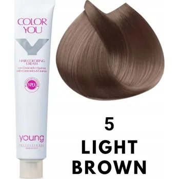 Barva na vlasy Young barva na vlasy 5 (SVĚTLÝ KAŠTAN) 100 ml