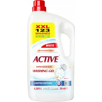 Prací gel Prací prostředek na bílé prádlo ACTIVE 4,1 l
