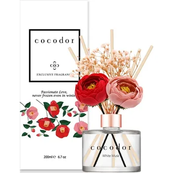 Aroma difuzér COCODOR WHITE MUSK FLOWER CAMELIA 200 ml Vonné tyčinky s difuzérem