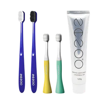 Zubní kartáček 3+1 ZDARMA - Mom & Dad & Kids #3 + pasta NANOO