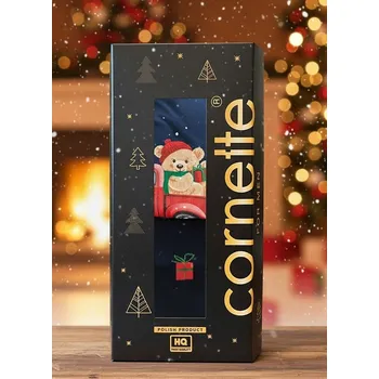 Pánská móda Vánoční dárková sada boxerek a ponožek CORNETTE 914/01 GIFT tmavě modrá XL 0