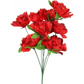 umělá květina KYTICE 9 PIVONĚK umělé květy ozdoba