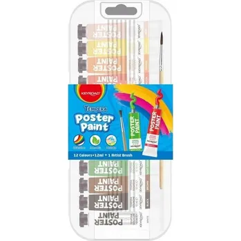 Výtvarná barva Plakátové barvy Keyroad 12 ks