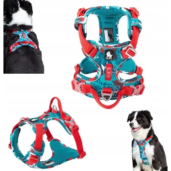 Postroj pro psa POSTROJ PRO PSA REFLEXNÍ TRUELOVE FRONT LINE PREMIUM TROPICAL TYRKYSOVÁ M