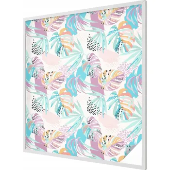 Okenní dekorace Samolepicí Mléčná Fólie na Sklo Okno Abstraktní džungle 100x116